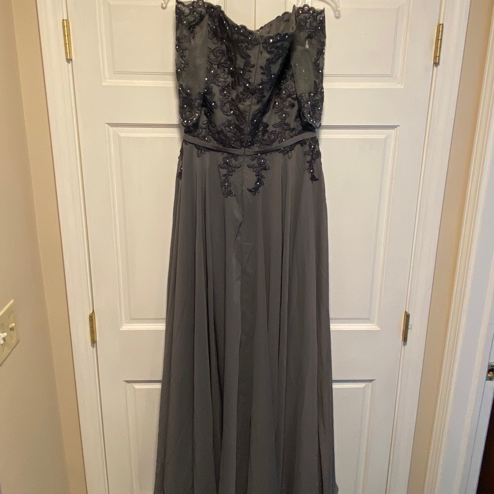 Steel Grey gown, NWT, mother of wedding